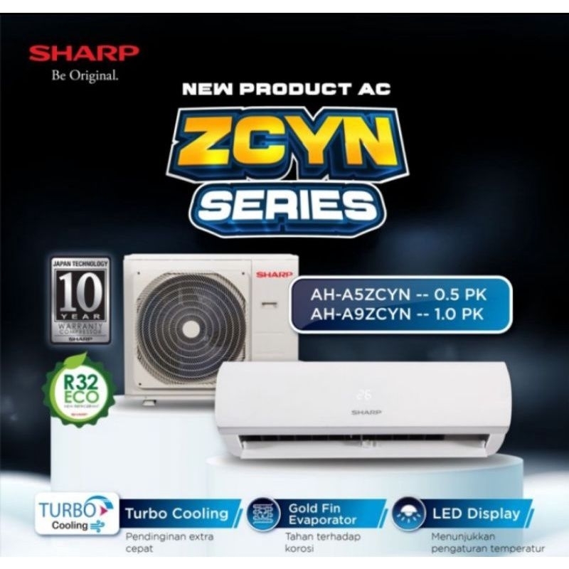 Ac Sharp 1/2 pk 5 BEY Low watt unit only