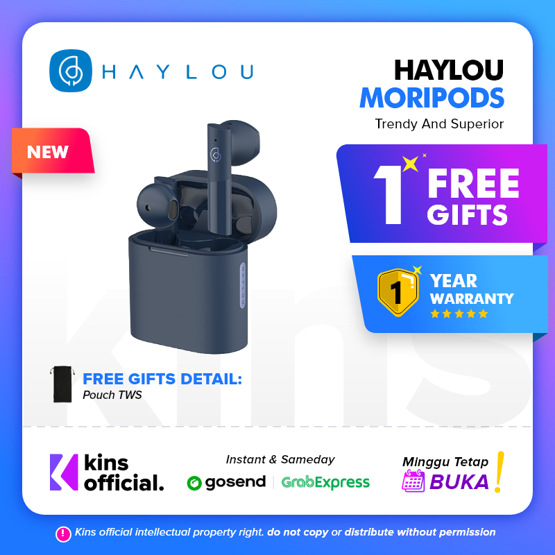 Haylou T33 MoriPods TWS True Wireless Earbuds Headset Bluetooth aptX