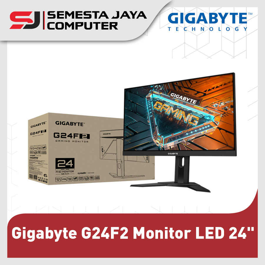 Gigabyte G24F2 Monitor LED 24&quot; IPS 1080p 165Hz 180Hz HDMI DP G24F 2