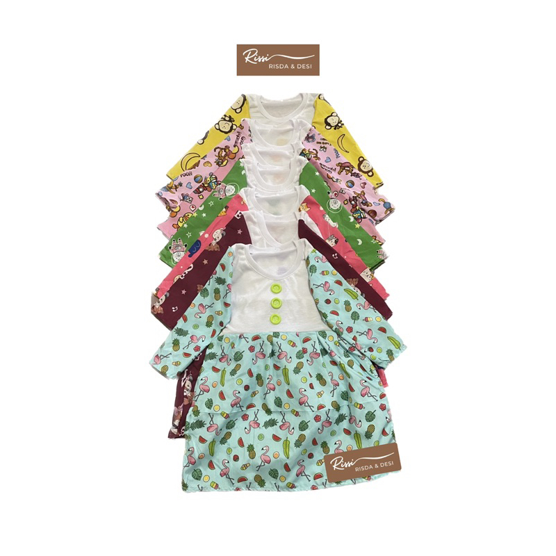 Dress anak lengan panjang Lebaran/TPQ