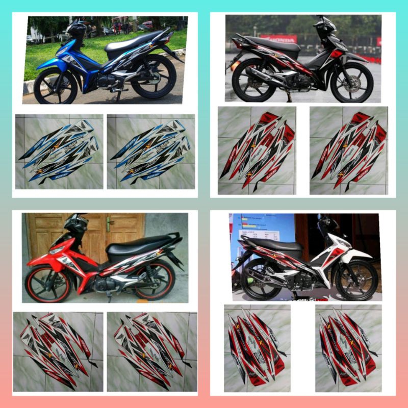 Striping Sticker Supra x 125 fi injeksin 2014