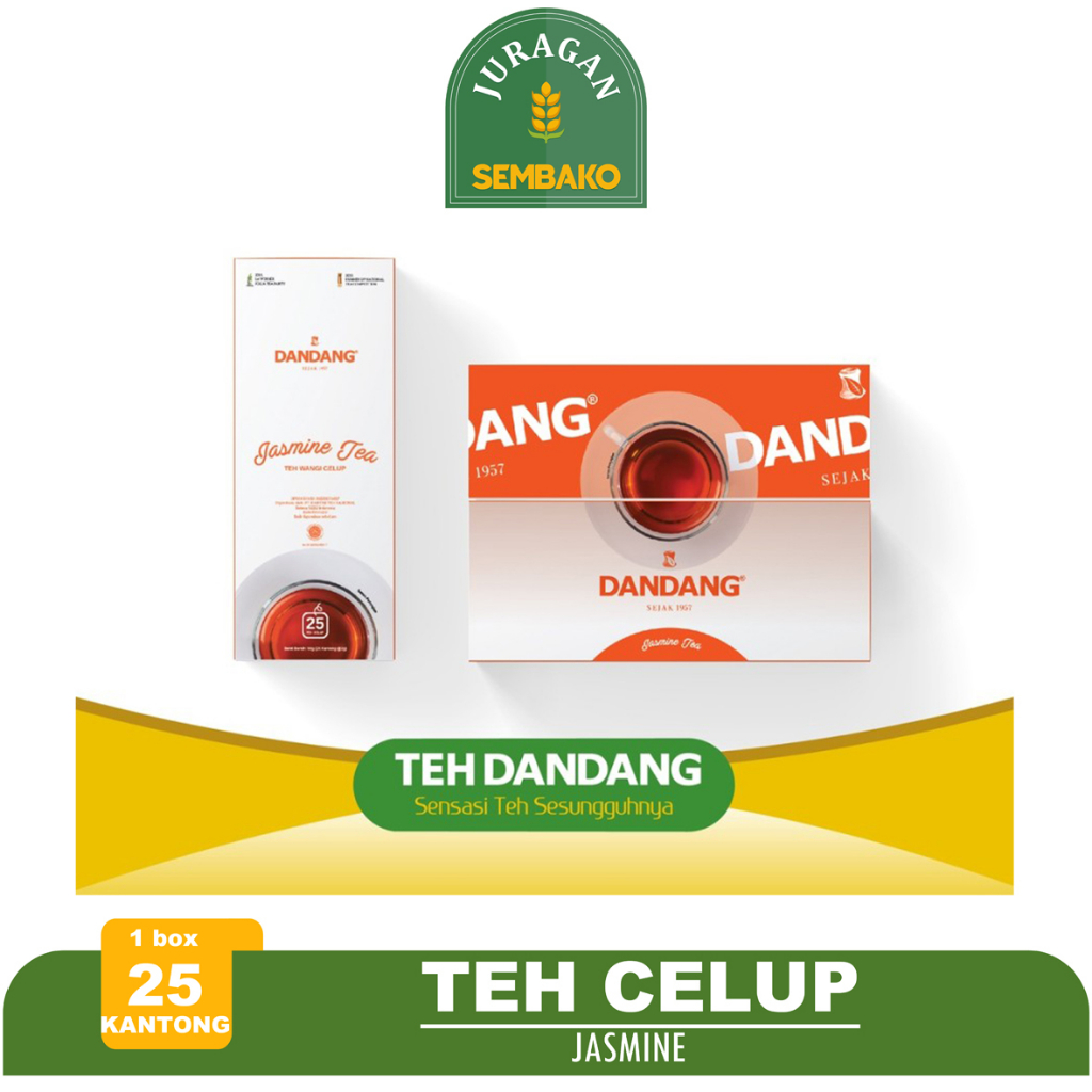 

Teh Dandang Jasmine Box isi 25 Kantong/Teh Celup/Jasmine Tea/Teh Kotak