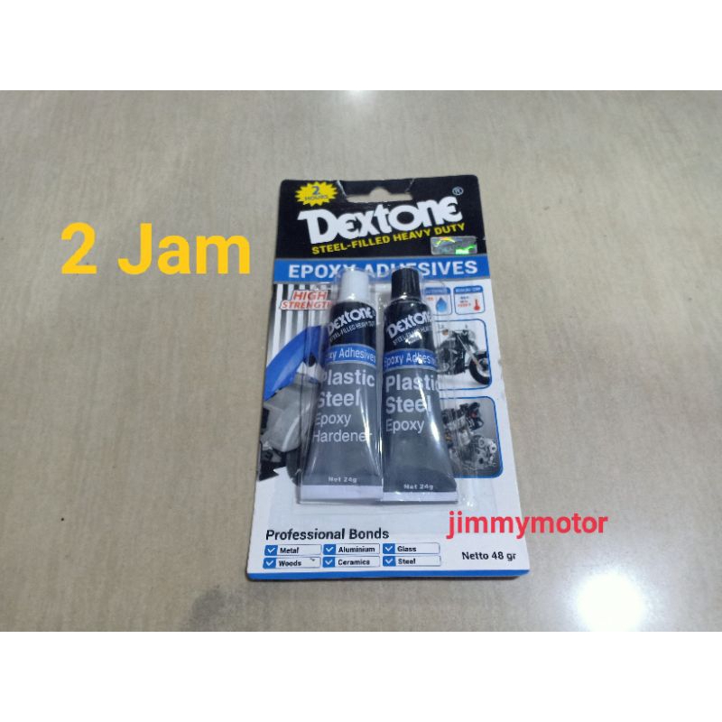 LEM BESI DEXTONE 2 JAM BIASA LAMA KERING 48GR.
