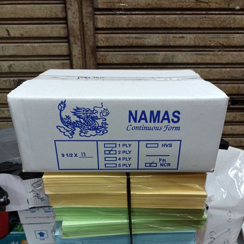 

Kertas Continous Form 2 ply panjang 13 inch NAMAS