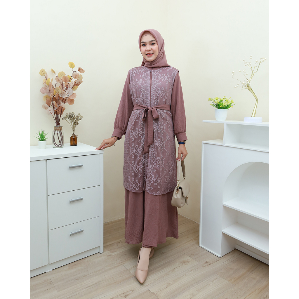 YUANITA Dress   - Pakaian terbaru by hijab mamah icis