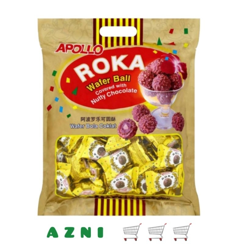 

APOLLO Roka Wafer Ball 50 Pcs / 70 Pcs / Coklat / Pandan