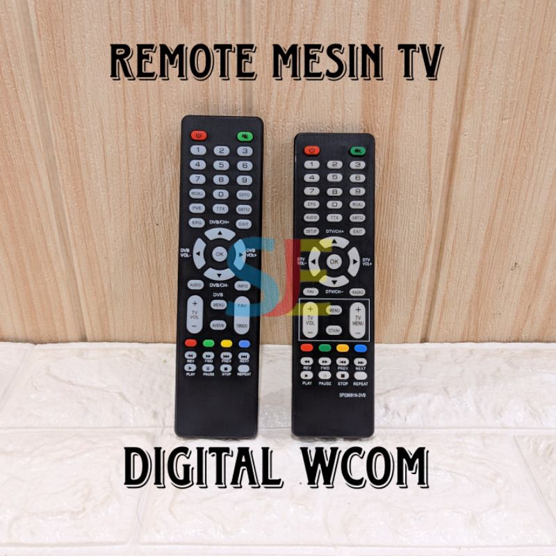 Remote Tuner Mesin Tv Digital / Remot Tunner Digital WCOM / Remote Tunner Mesin Tv Digital Original