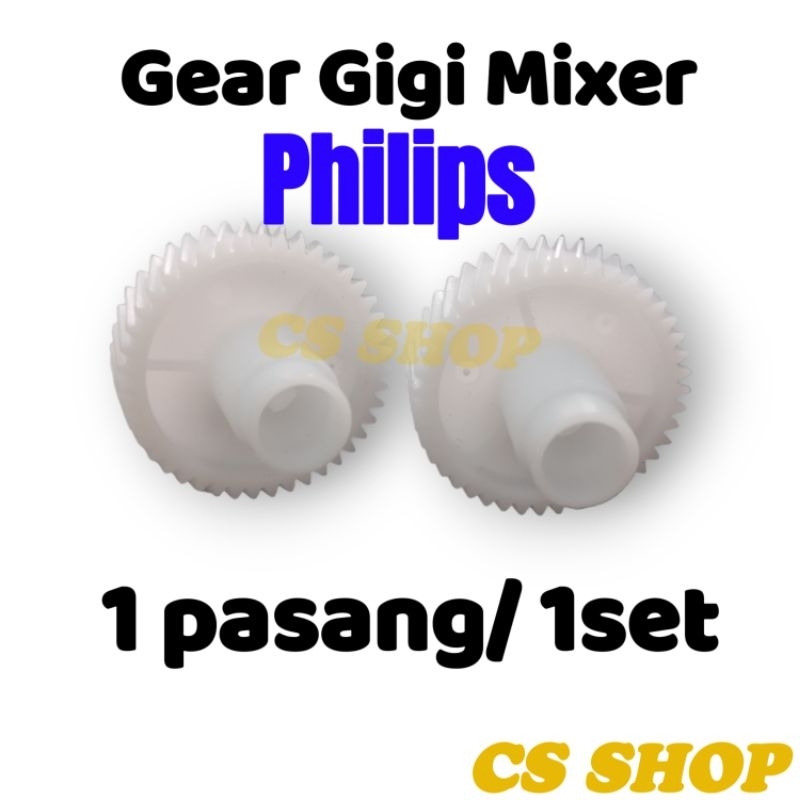 GEAR GIGI MIXER PHILIPS ORIGINAL 1 SET/GEAR MIXER MEREK PHILIPS HR,1500,HR 1530,HR 1538,SEPASANG 2PCS