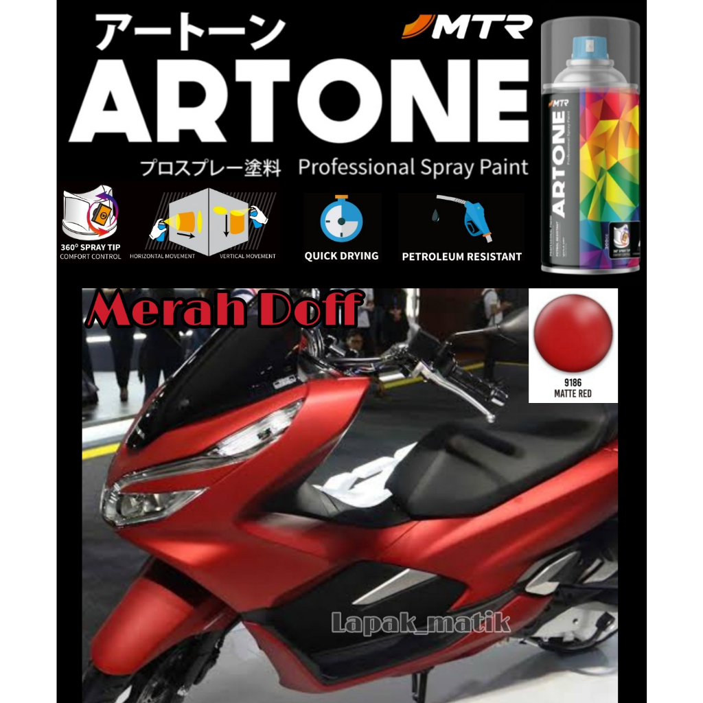 Pilok ARTONE MERAH DOFF MATTE RED 9186 300ML