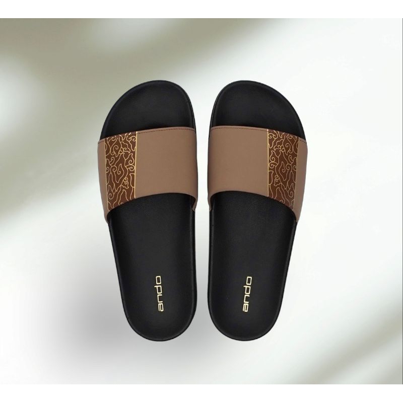Ando Sandal Ando Laki Laki/Pria Sendal Cowok Sandal Slop Pria Motif Bartik Premium
