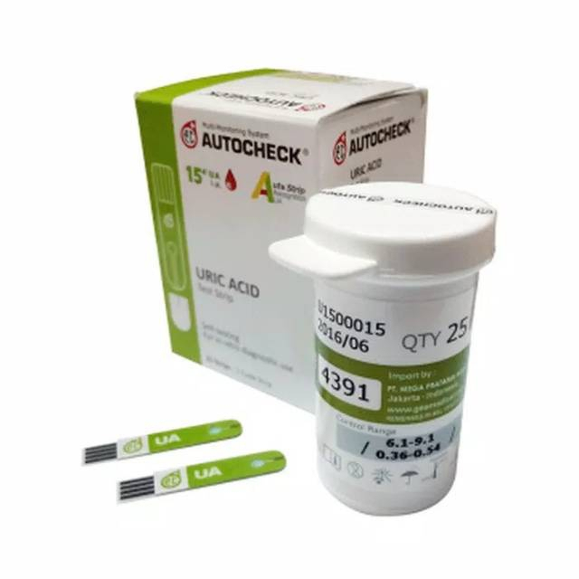 Strip Isi Ulang Cek Gula Darah Kolesterol Asam Urat 3 in 1 Autocheck