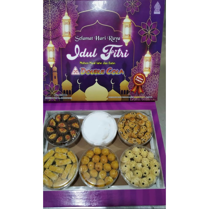 

kue kering double cola isi 6 macam butter cookies SELAMAT IDUL FITRI