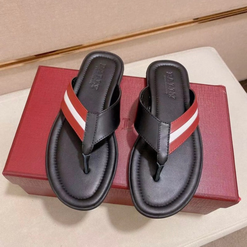 sandal jepit pria import kulit sandal flat cowok kekinian 2348