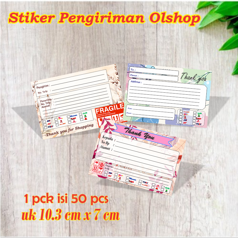 

(50pcs) Stiker Label Pengiriman olshop