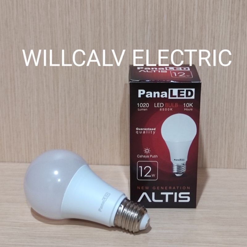 Lampu led bulb PANALED ALTIS 12W cahaya putih E27 6500K