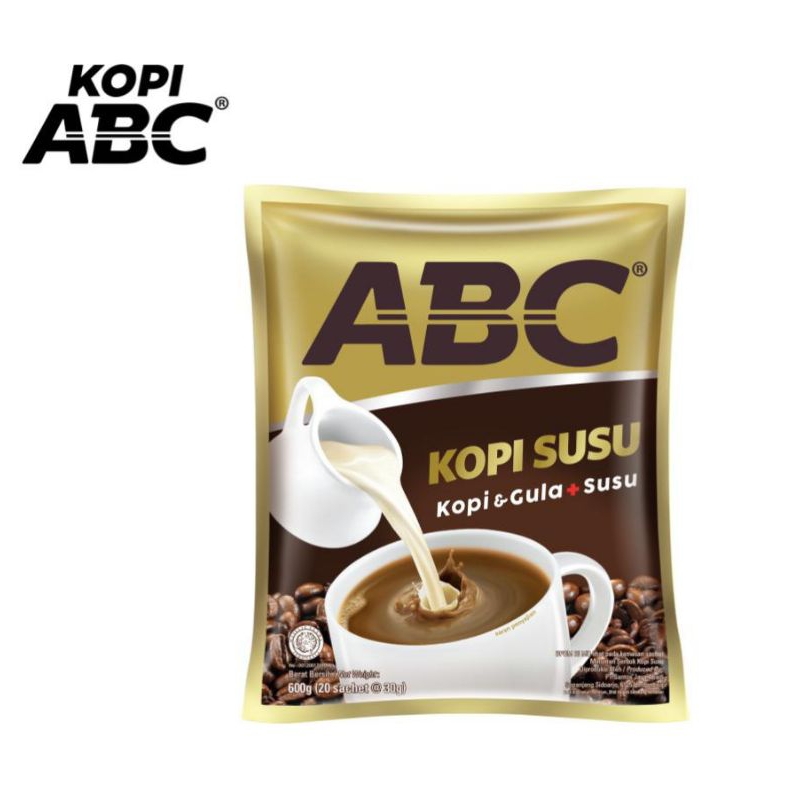 

ABC KOPI SUSU SACHET 1RENCENG TERLARIS