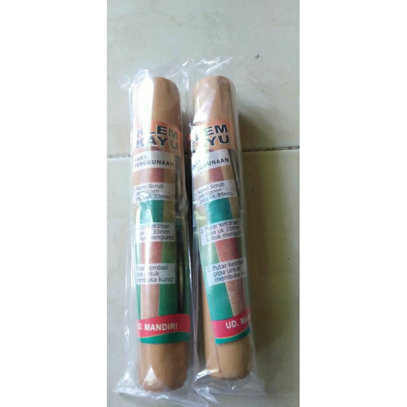 Klem kayu putar ukuran 45mm penyambung galah Egrek