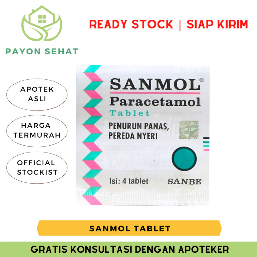 SANMOL TABLET / OBAT PENURUN PANAS, DEMAM, PEREDA NYERI