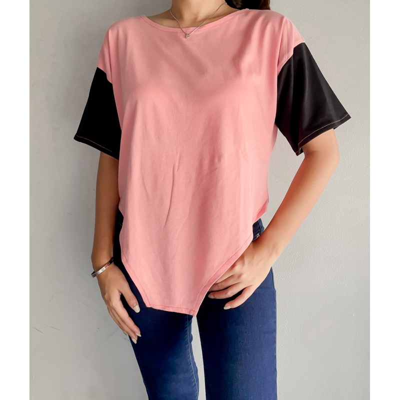 [Preloved] Tshirt Pinx Pink & Black