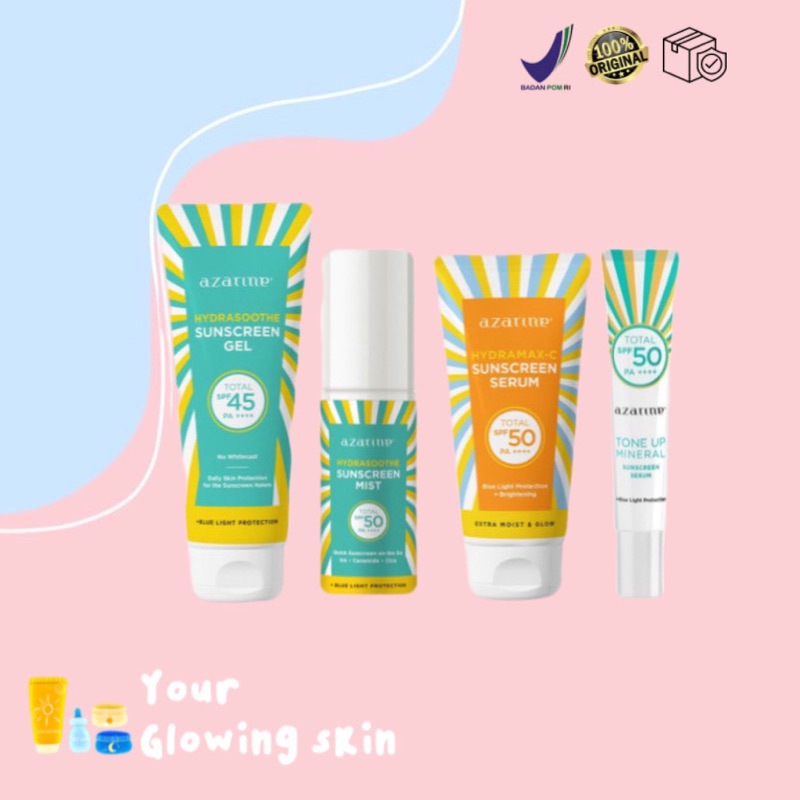 AZARINE Hydrashoote Sunscreen Gel | AZARINE Hydramax C Sunscreen Serum | AZARINE Hydrashoote Sunscre
