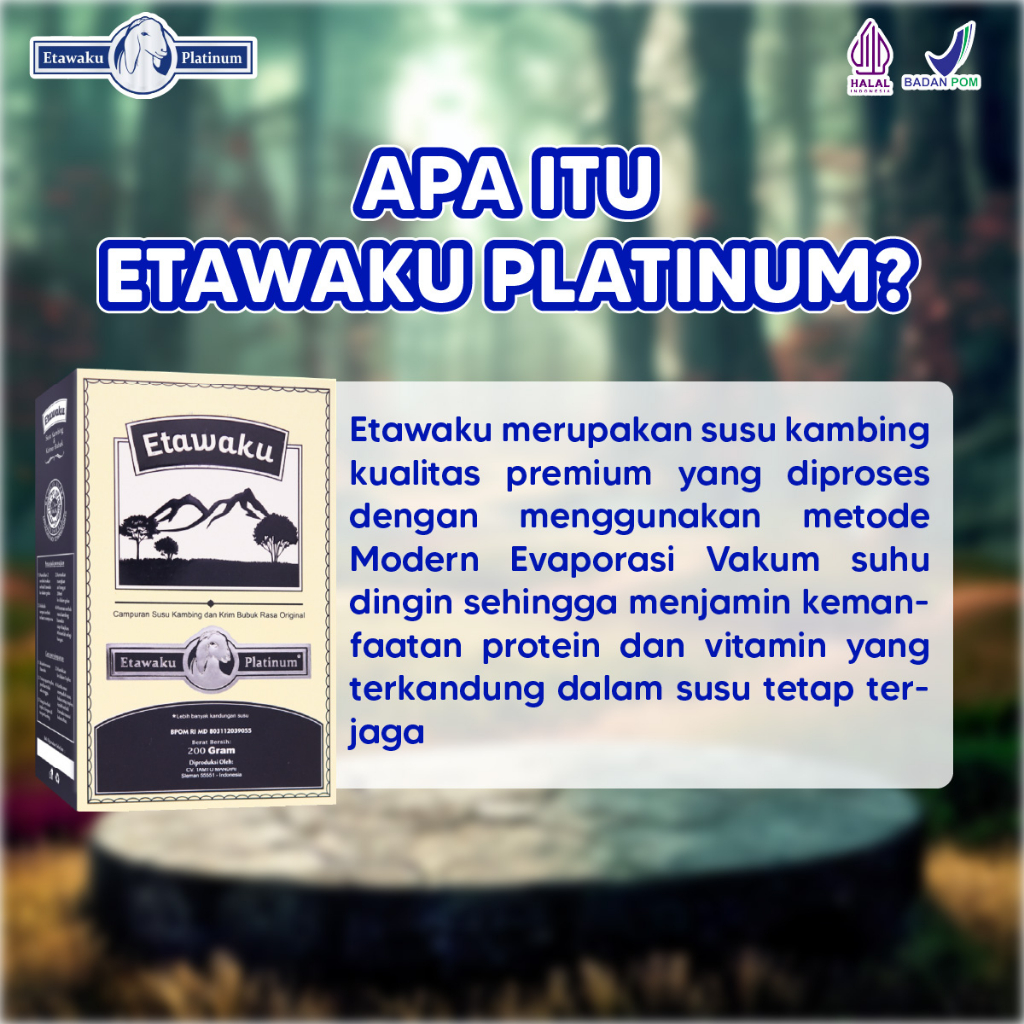 Susu Etawaku Platinum Original Bantu Atasi Masalah Pernapasan Tulang dan Sendi Paket 1 Box Isi 200gr
