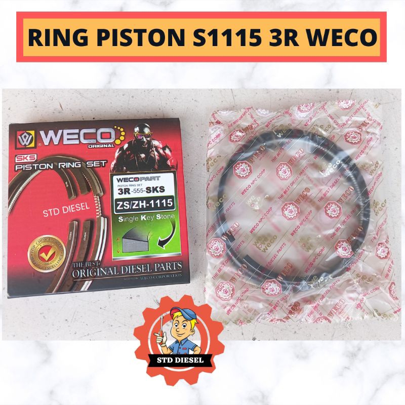 RING PISTON S1115 ZS1115 3R SERONG MERK WECO RENG SEKER SEHER WICO WIKO