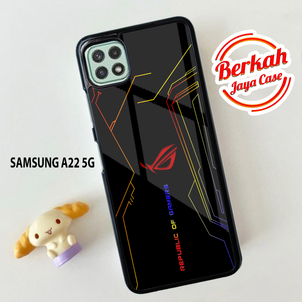 Case SAMSUNG A22 5G Casing SAMSUNG A22 5G ROG Case Hardcase Premium Softcase Casing HpTerbaru 2023 C