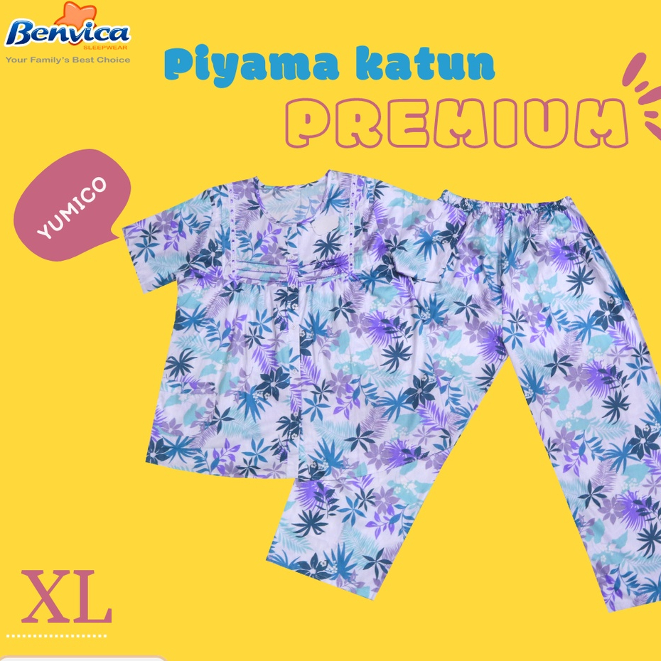 BAJU TIDUR CELANA PANJANG XL KATUN RAYON PREMIUM YUMICO