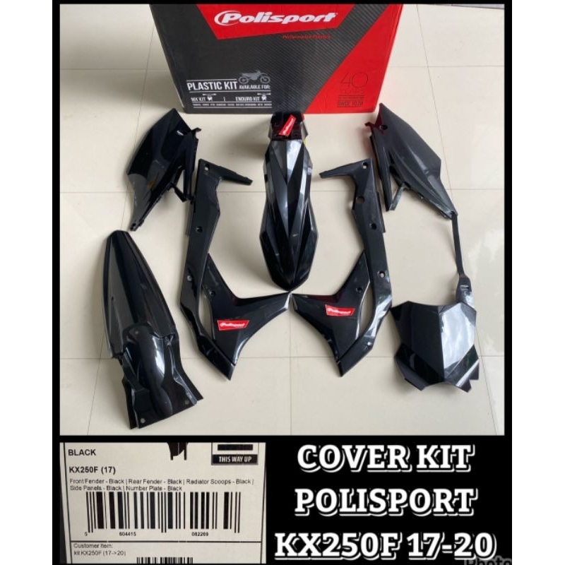Cover body kx250f 2017-2020 hitam full