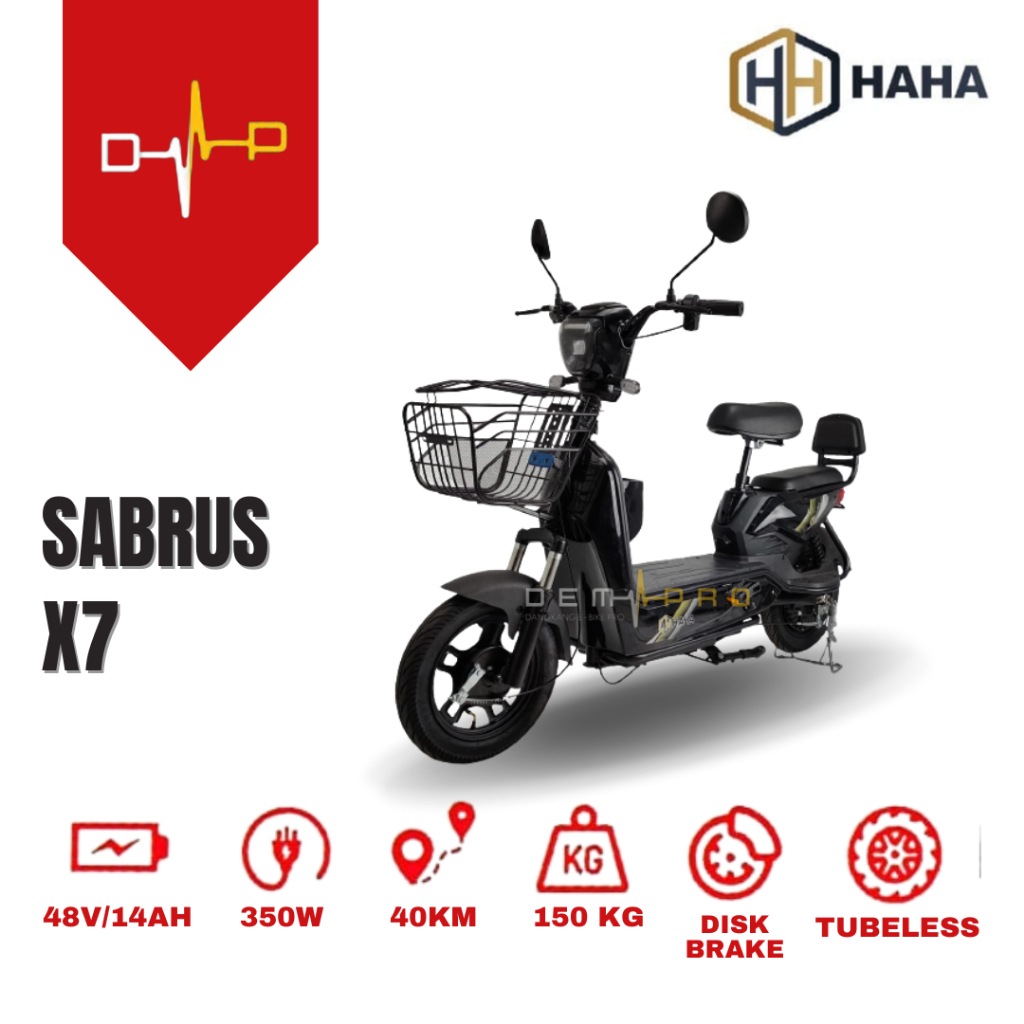 Sepeda Listrik HAHA X7 SABRUS 550 Watt Electric Bike