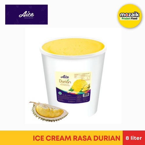 

Aice Es Krim Ember Durian 8 liter - Ice Cream Duren Emberan Family Bucket