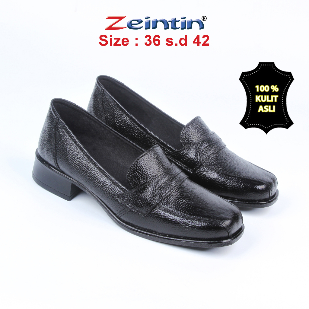 Zeintin - Sepatu Wanita Bahan Kuli Sapi Asli Pantofel Wanita Sepatu Perempuan Sapatu Wanita Bahan Kulit Original Zeintin BJ