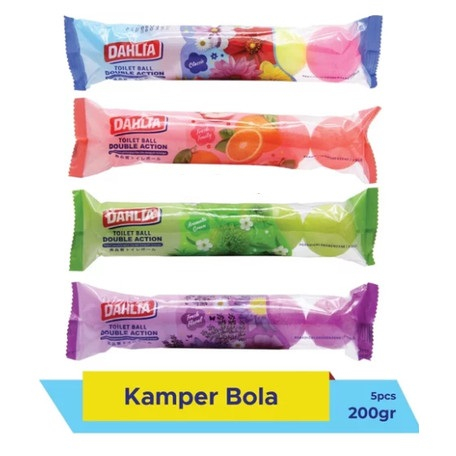 Dahlia Kamper Toilet Colour Ball Aromatic 200 Gr | Kamper Toilet By Ailin