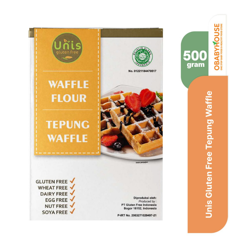 Unis Gluten Free Tepung Waffle 500 gr