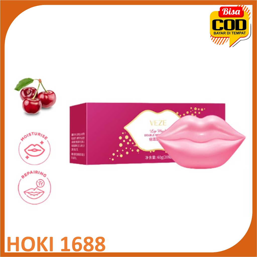 Veze Masker Gel Bibir Kolagen Pelembab Bibir Pemadat Pelembab Pengelupasan Antiretak Memudarkan Kerutan Bibir