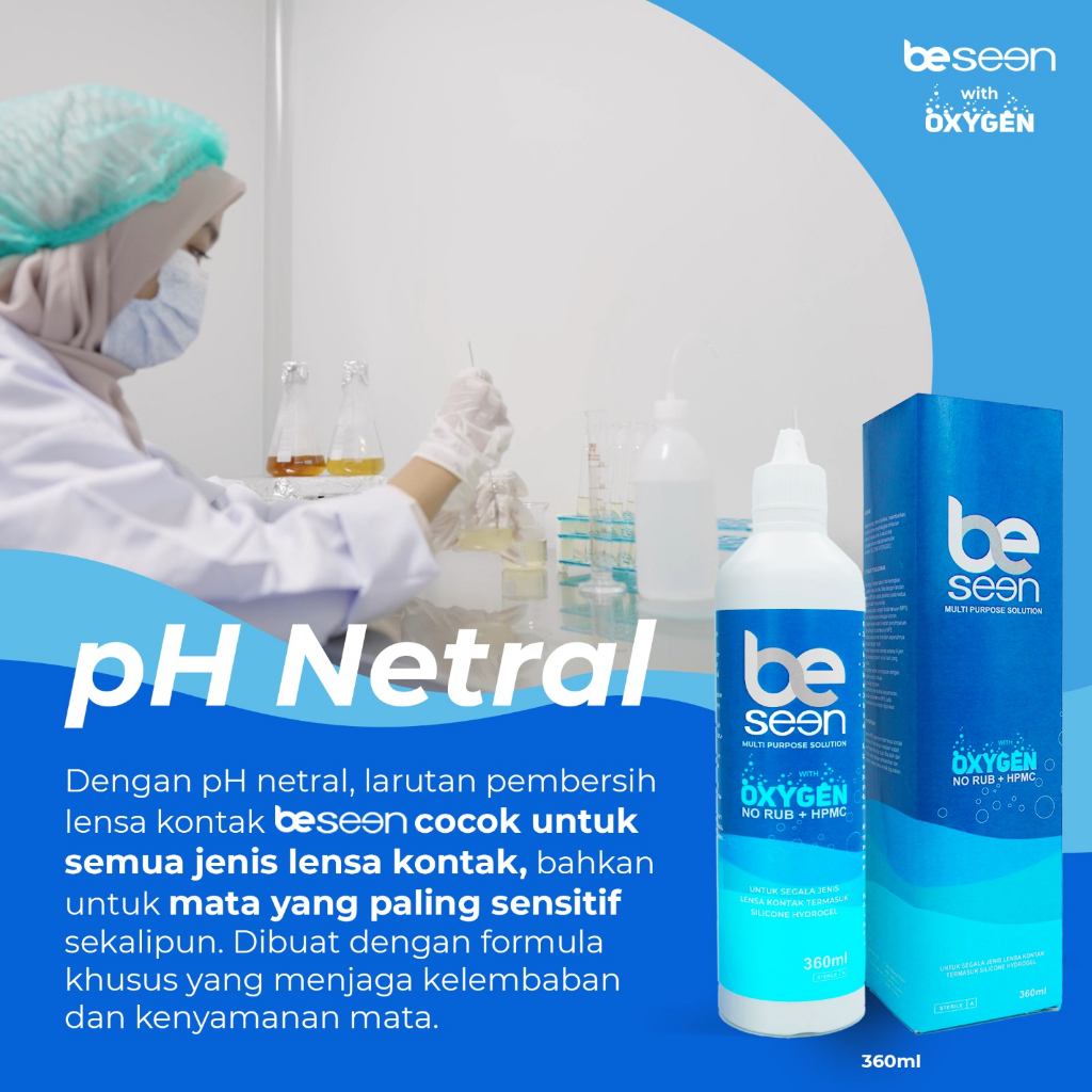 CAIRAN SOFTLENS / PEMBERSIH SOFTLENS - BE SEEN WITH OXYGEN 60 ML