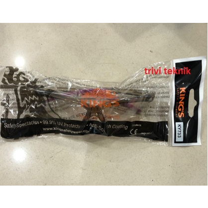 Kaca mata safety King'S KY 733,Clear Silver Mirror,