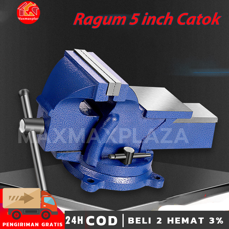 Ragum 5 inch Catok Paron Besi Catok Paron 5'' CARLTON - Catok Ragum 5inch Besi - Tanggum - Amyung -