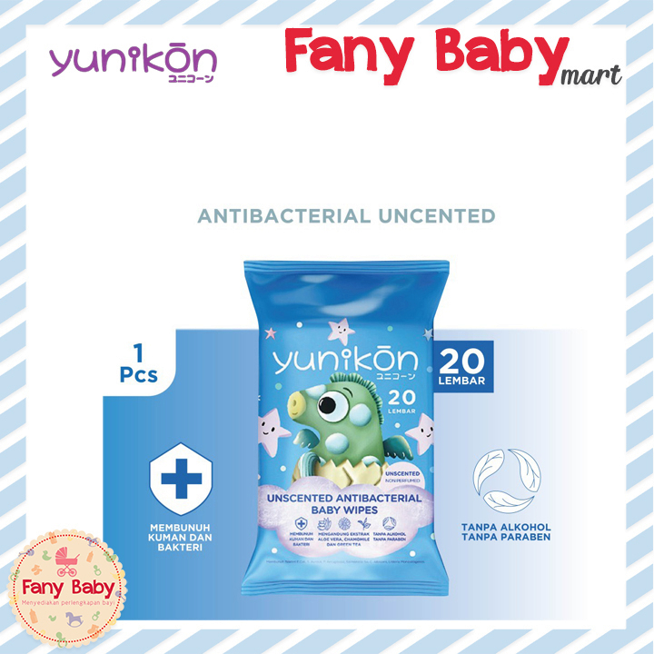 YUNIKON WET WIPES 20 SHEETS