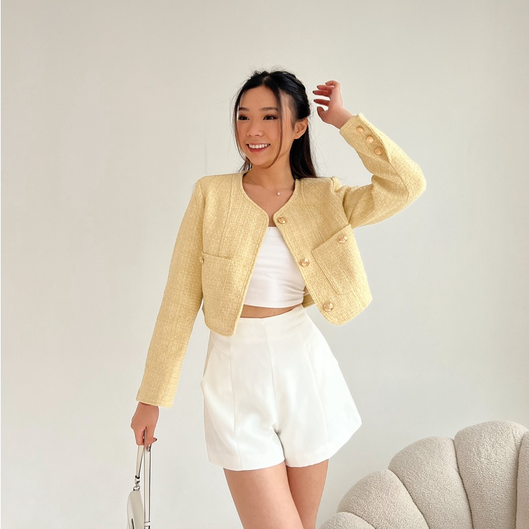 [ Marveile ] Keiko Tweed Blazer / Korean Blazer