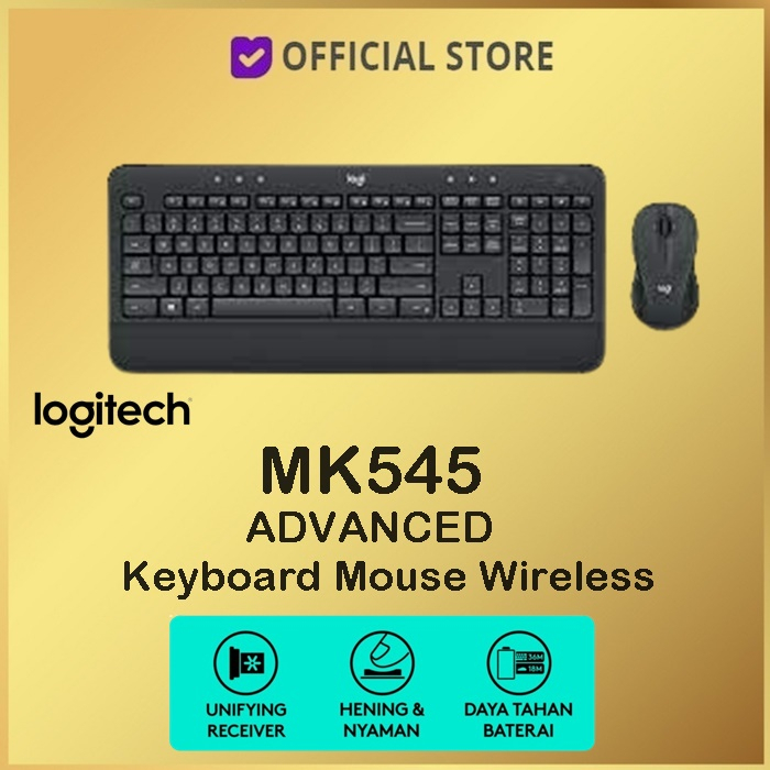 Logitech MK545 Advanced Wireless convenience control and comfort