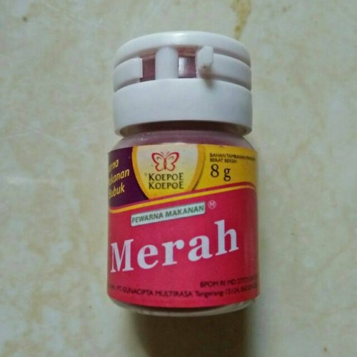 PEWARNA BUBUK HIJAU KUNING MERAH ( 8 GR ) KOEPOE KOEPOE