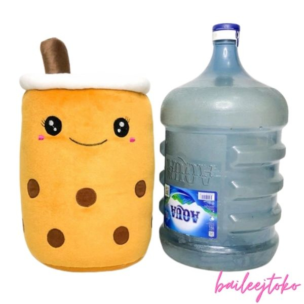 [BLJ] Boneka Milk Boba XL Galon LED Bisa COD / Boneka Boba / Boneka Boba Bubble Milk Tea Brown Sugar