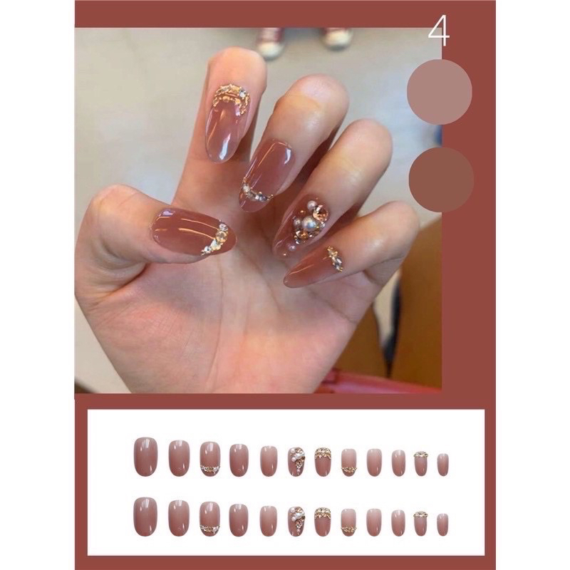Kuku Palsu 【A3，lem sticker】Nikah Wedding False Nailart Pengantin Tangan