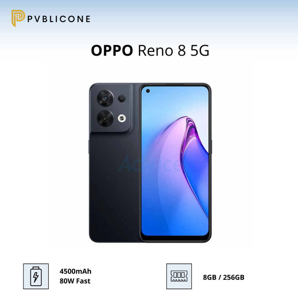 OPPO RENO 8 RENO8 5G [8/256GB] RAM 8GB ROM 256GB Garansi Resmi Oppo