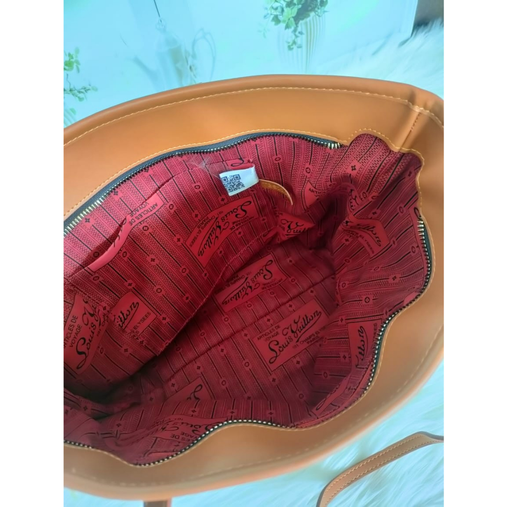 Tote Bag LV FREE POUCH SIZE  37 FULL EMBOSS HIGH QUALITY