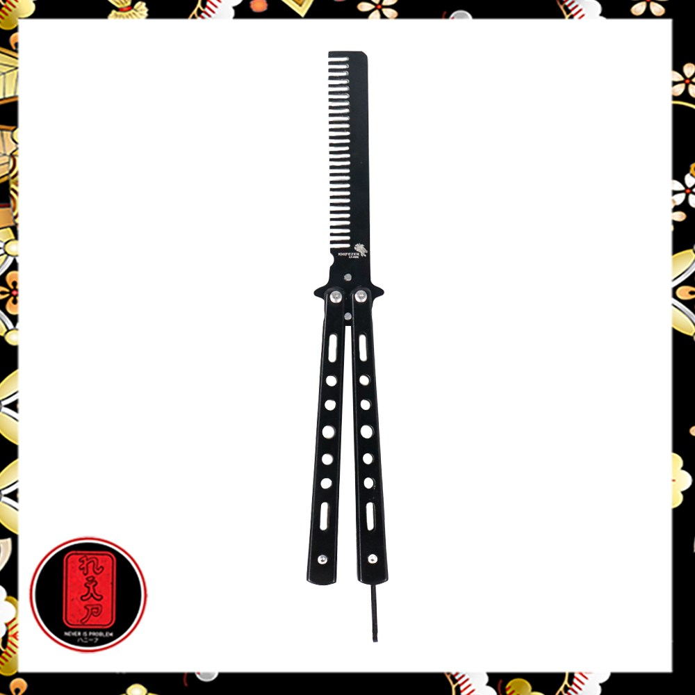 Sisir Besi Lipat Butterfly Knife Training Balisong Trick Benchmade