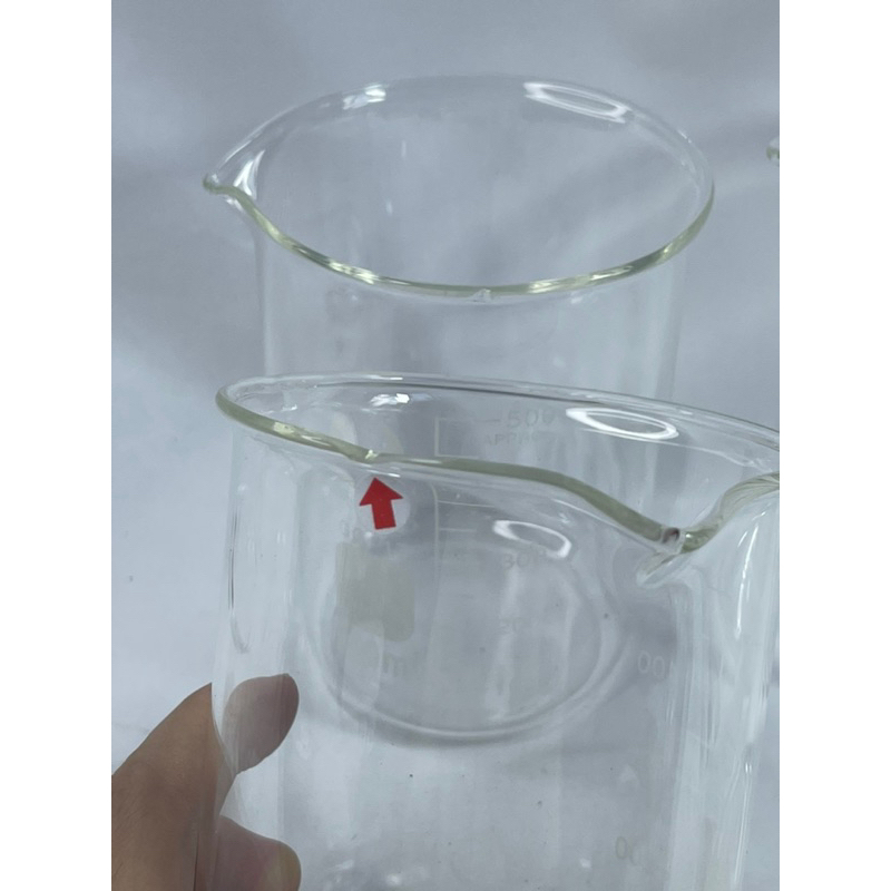 [OBRAL RIJEK] Cangkir Gelas Takar Ukur Lab Kimia Borosilicate Glass - GG-17