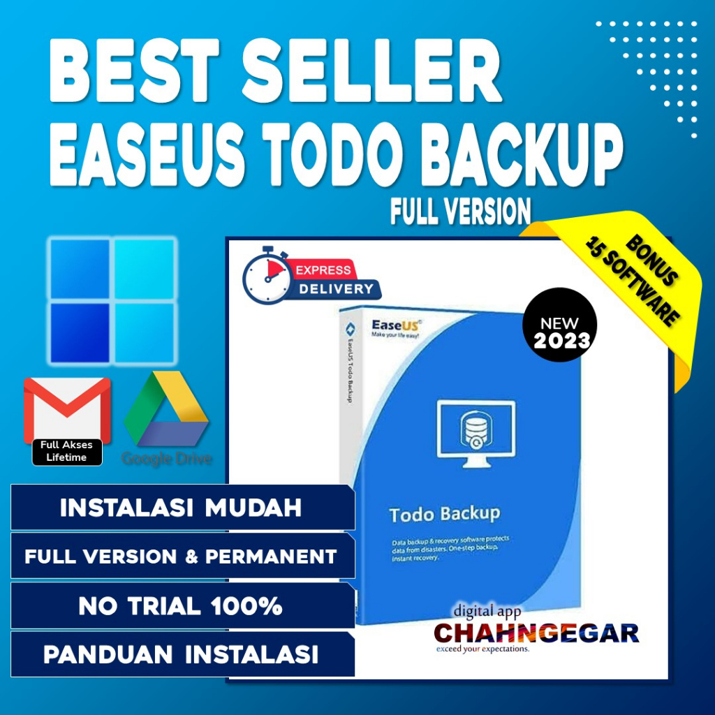 EaseUS Todo Backup Technician 2023 Full Version Lifetime Software BackUp &amp; Restore data hardisk laptop Solusi Backup Data dengan Cepat dan Mudah