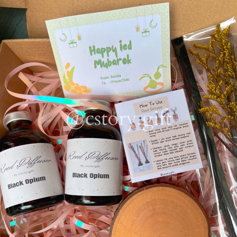 

Hampers kado gift box ulang tahun wisuda reed diffuser scented candle lilin aromaterapi